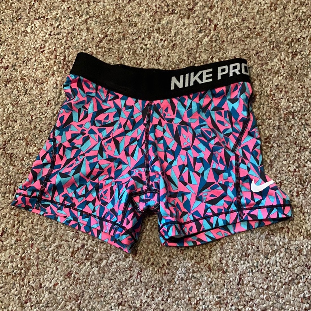 Nike Pro Pink and Teal Spandex